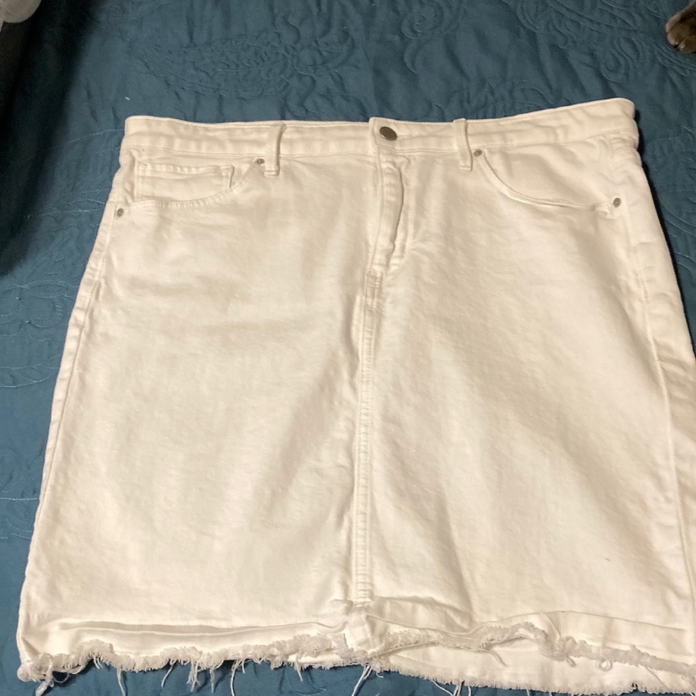 Calvin Klein Jeans White Denim skirt.